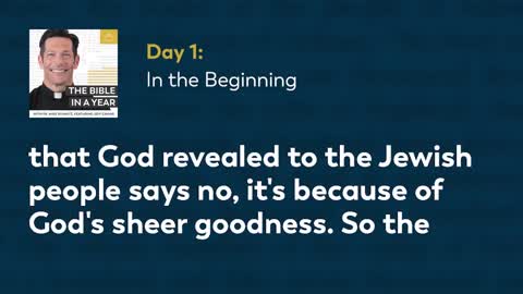 Day 1 In the Beginning — The Bible in a Year (with Fr. Mike Schmitz)