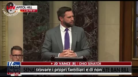 🇺🇸 ⚡️SENATORE J.D. VANCE - MAI PIU' MANDATI PER LE MASCHERINE ⚡️