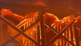 Large Fire Breaks Out On Old Rail Bridge In Metro Vancouver