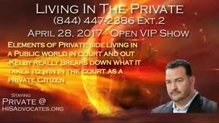 Info #152- Elements of Private side living in a Public world in court and out