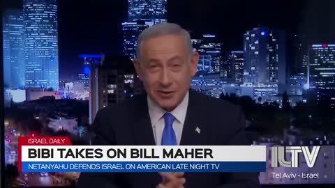 Netanyahu defends Israel on American late night tv