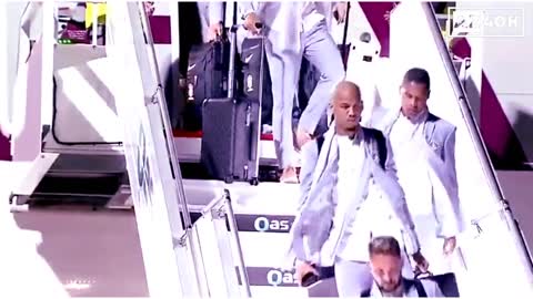 Neymar & Brazil Arrival in Qatar Ahead of World Cup