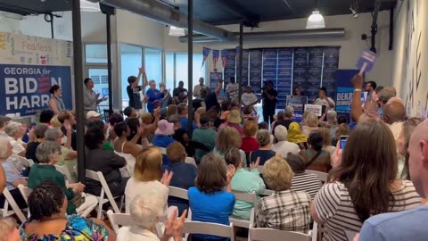 Over 200 old women showed up to a Biden campaign office opening