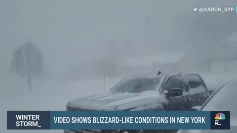 Watch: Video Shows Blizzard-Like Conditions In Buffalo, New York