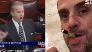 Hunter Biden doing Crack & Joe Biden’s 1994 Crime Bill