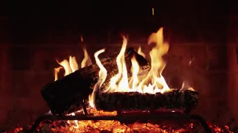 Deep Sleep in a Cozy Winter Hut - Relaxing Fireplace Crackling, Blizzard, Wind & Snowfall Sounds