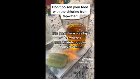 dont posion your food with the chlorine in your tap water