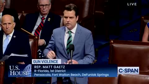 Gaetz: "The Second Amendment is so that Americans are not overrun by tyranny."
