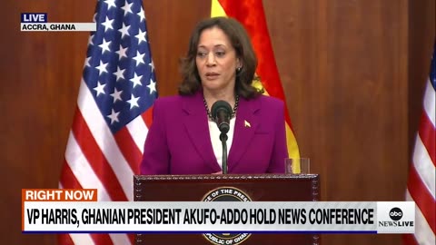 LIARS 'GHANA' LIE: Kamala Stops in Ghana to Lie, Say Americans Are Recovering from High Prices