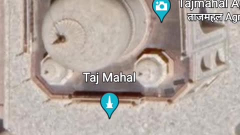 Seventh wonder of the world Taj Mahal satellite view of India must see once please follow