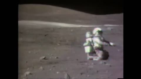 Astronauts falling on the Moon, NASA Apollo Mission Landed on the Lunar Surface