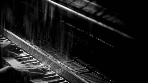 piano with soft rain for relax sleep from insomnia