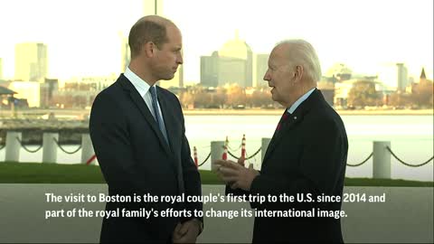President Biden meets Prince William in Boston