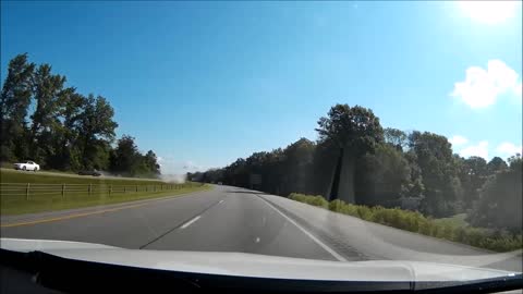 Car Spin Captured on Dashcam