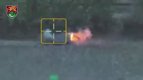 Russian Turtle Tank is Demolished by Ukrainian RPG Drones