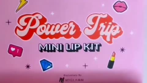 Myglamm Popxo Mini Lip Kit 'Power trip' Swatches