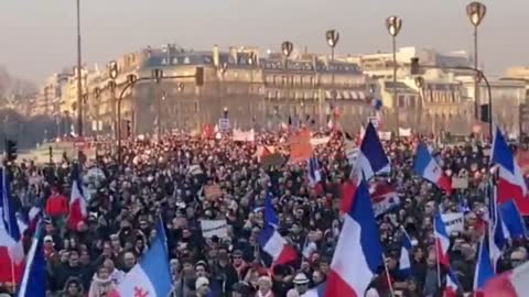 France - Freedom rally today over mandates & tyranny