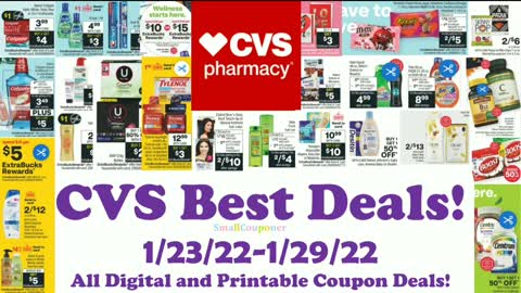 CVS Best Deals 1/23/22-1/29/22