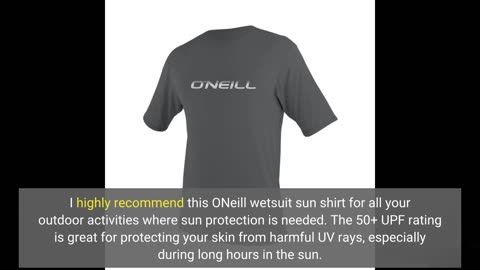 Buyer Reviews: O'Neill Wetsuits Men's Basic Skins 50+ Short Sleeve Sun Shirt