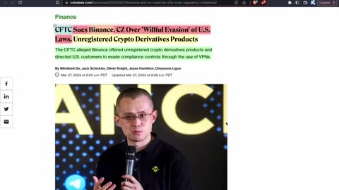 Is *THIS* The End of Binance? | CFTC Sues BIGGEST Crypto Exchange.. (CZ Responds!!)