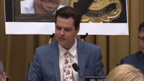 Rep. Matt Gaetz to Mayorkas: "I think it's telling that you've got plans for pronouns & you've got plans for misinformation, but when it comes to the plan to remove the people that have had due process you don't have one at al