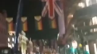 British Flag Gets Thrown On The Ground To Make Room For LGBT Flag