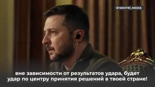 Zelensky Calls For WWIII [Again} 'If the Russians Hit Me In Kyiv, The West Must Bomb The Kremlin'