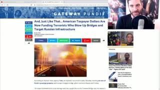 Ukraine Cucks Are Celebrating Suicide Bomber That Blew Up Russian Bridge