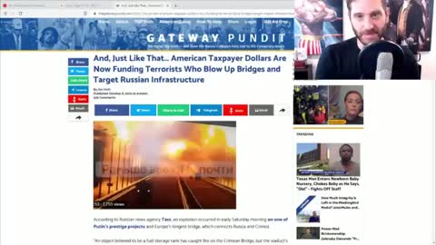 Ukraine Cucks Are Celebrating Suicide Bomber That Blew Up Russian Bridge