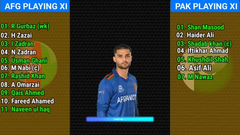 T20 World Cup 2022 Afghanistan vs Pakistan Warm-up Match Playing 11 Comparison AFG vs PAK