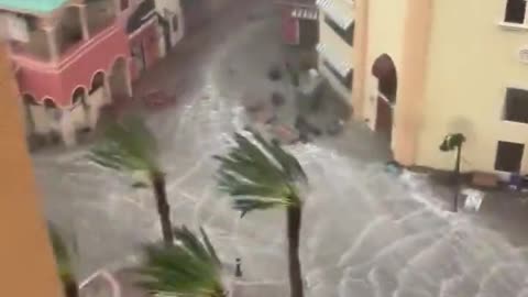 Cape Coral Florida storm surge from Hurricane Ian