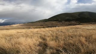 Driving near Yellowstone Montana