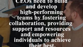 CEO Proficiency: Developing high-performing teams