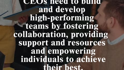 CEO Proficiency: Developing high-performing teams