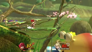 Roy Vs Zero Suit Samus on Distant Planet (Super Smash Bros Ultimate)