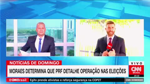 Moraes manda PRF indicar efetivo usado nos dois turnos das eleições | CNN DOMINGO
