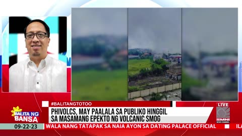 PHIVOLCS, may paalala sa publiko hinggil sa masamang epekto ng volcanic smog