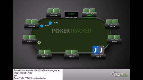 Taking advantage of a 77% fail to cbet better. Poker Holdem.