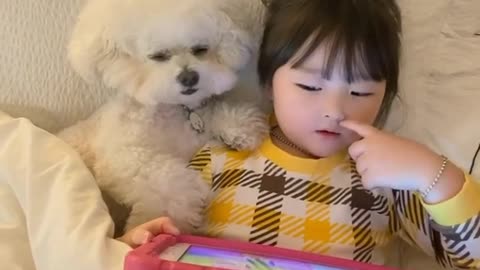 I asked the dog to help my children read