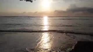 Living in Paradise ! sunrise on the beach