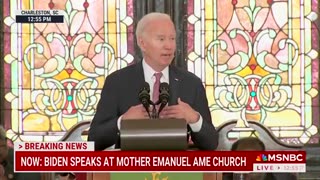 Biden's Malarkey-Filled Speech In Charleston Did Not Go Well