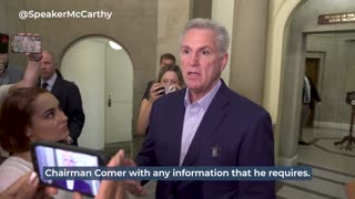 McCarthy SLAMS the Biden DOJ’s “two-tier system” following Hunter’s plea agreement.