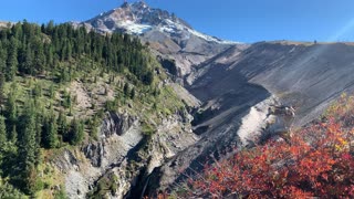 Oregon – Mount Hood – Looking Down on Paradise Branch Falls – 4K