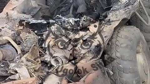 Destroyed Ukrainian BTR-60, May 2024.