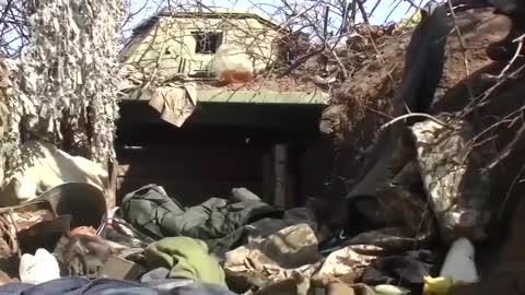Ukraine War - Footage from fortified positions left by the Armed Forces of Ukraine