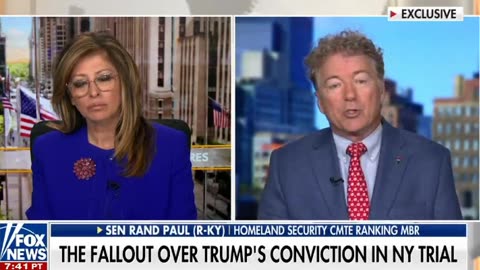 Republican Senator Rand Paul on Trump Verdict: “I Worry About 50 Percent of the Public Believing That the Court System Will be Used Against Them” and war in the streets