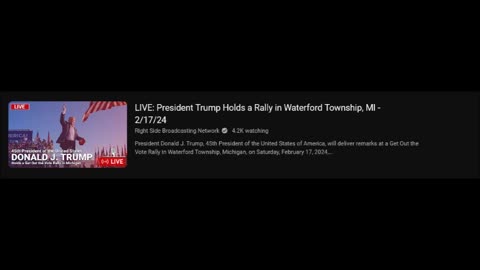 LIVE: President Trump Holds a Rally in Waterford Township, MI