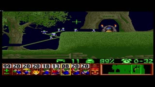 Lemmings - Fun Difficulty - SNES 1991