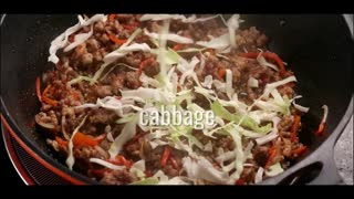 Recipes With Low Carbs – Keto Chili-Black bean Pork Cabbage Stir-Fry