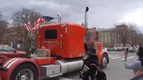 'LET FREEDOM HONK' & 'HONKING FOR FREEDOM Truckers 'The People's Convoy'